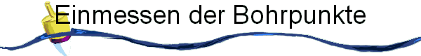 Einmessen der Bohrpunkte